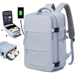 Pure Color Casual Versatile Men's And Women's Large Capacity Backpack